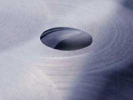 Liquid drop on the polished substrate surface